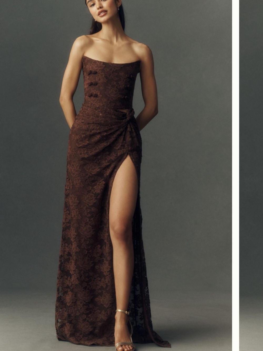 Sau Lee Julia Lace Gown